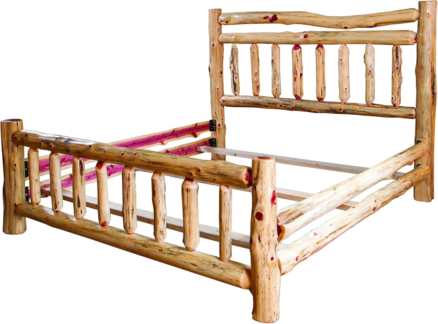 Rustic Red Cedar Log KING SIZE BED, 6 DRAWER DRESSER, NIGHTSTAND AND