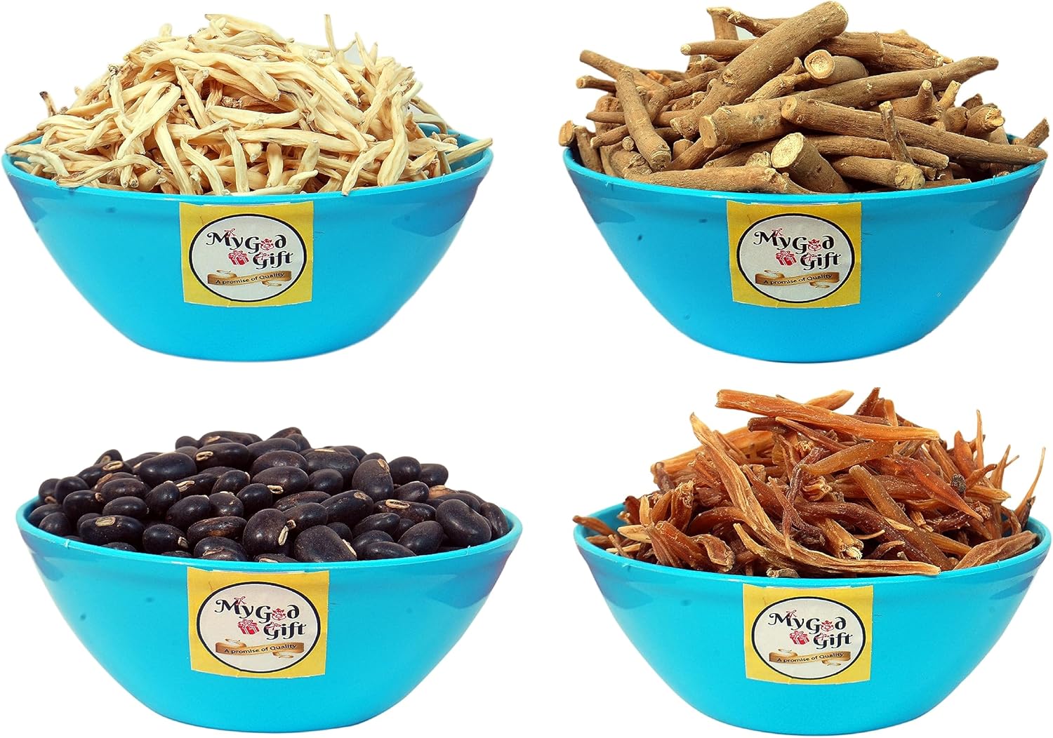 Shatavar, Safed Musli, Ashwagandha Kaunch Beej Combo Pack Seed (200GM per Packet) 50 GM Each__A16