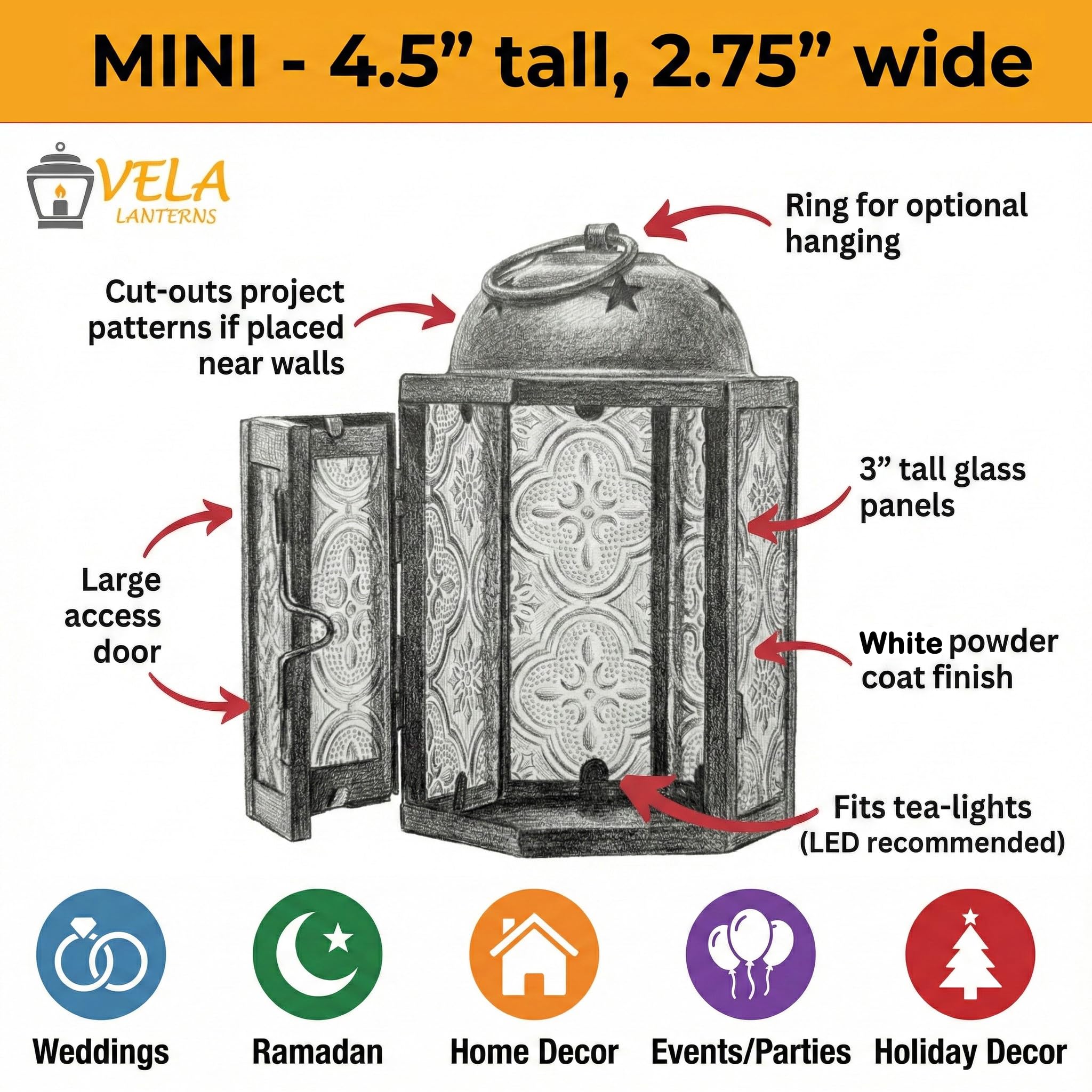 Lanterna Marocchina, Portacandele In Cristallo, Lanterna Sospesa In Metallo Cavo La Decorazione Domestica Da 9,43 € | DHgate