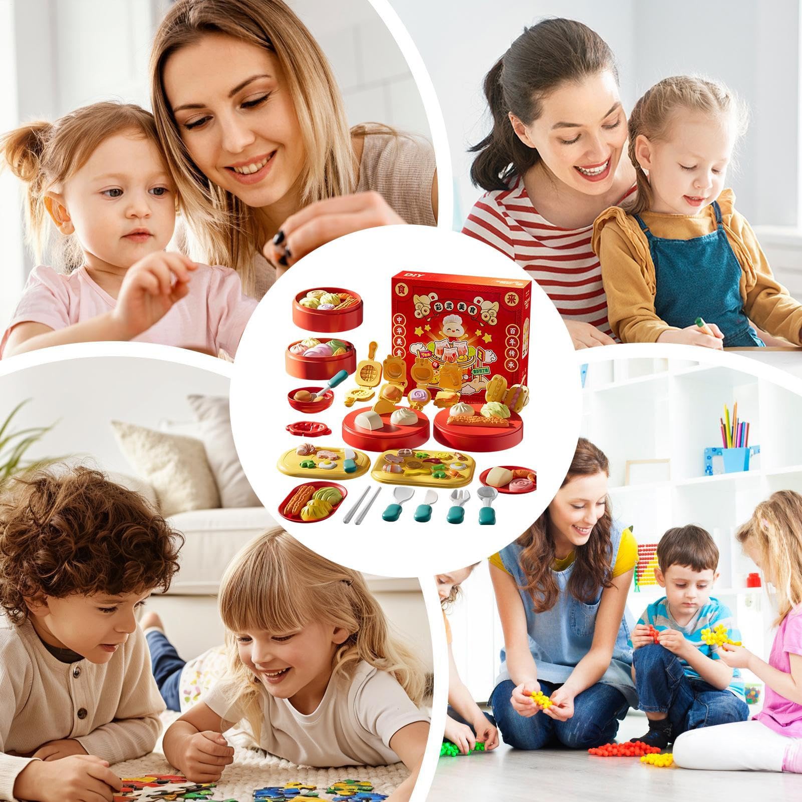 Coffret Pâte À Modeler Artisanat DIY Sur Le Thème De La Cuisine Chinoise