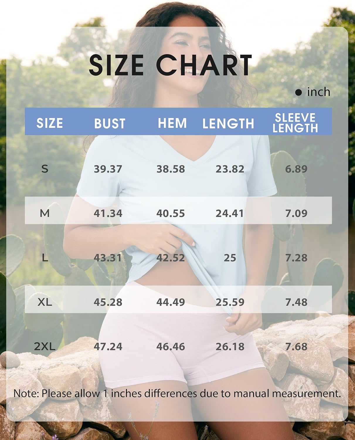 BAMBOO COOL Women's T Shirts Classic Short Sleeve Fit Tops for Women Casual Fitted Tees - Image 6