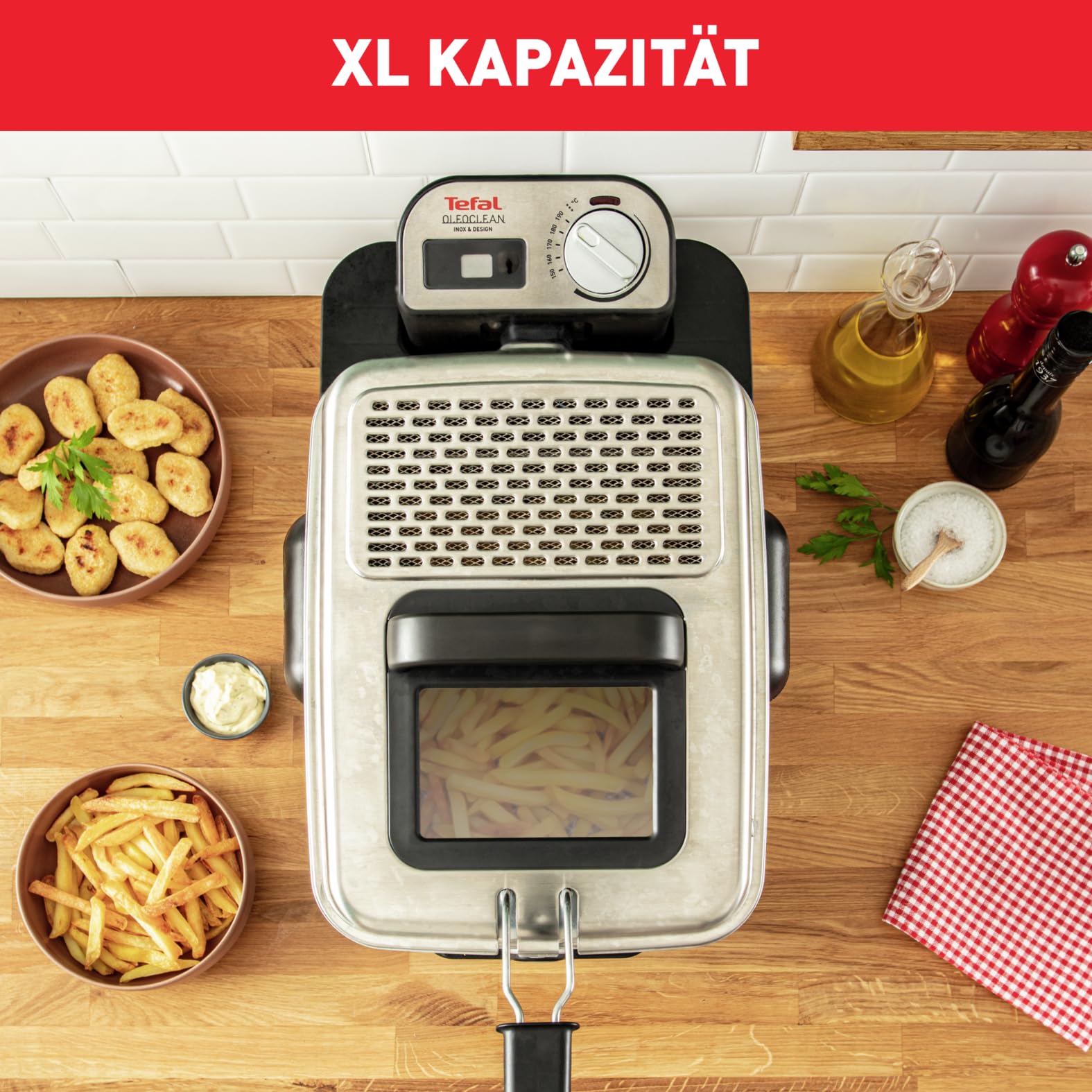 Tefal Fryer Oleoclean Pro Inox & Design (FR8040)