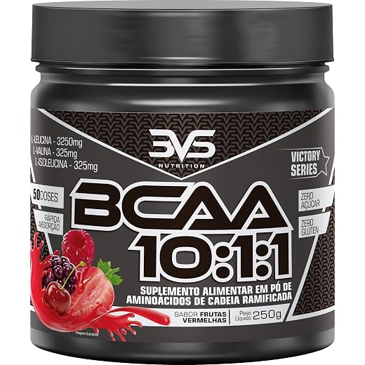 3VS Nutrition BCAA 10:1:1 250g - Sabor gourmet Frutas Vermelhas