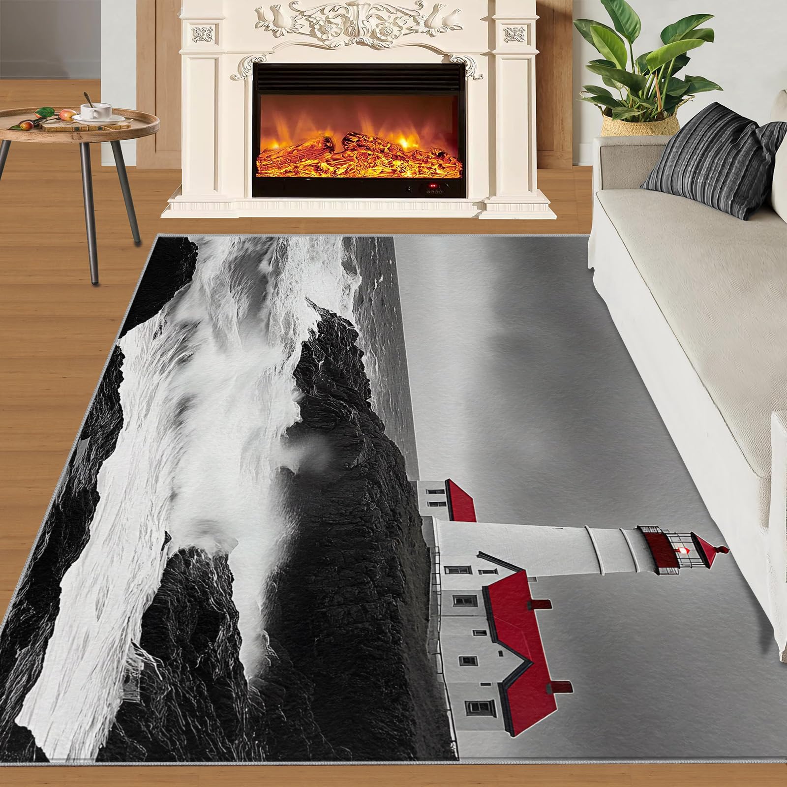 Amazon.com: Coastal Rug - Beach Theme Area Rugs for Living Room