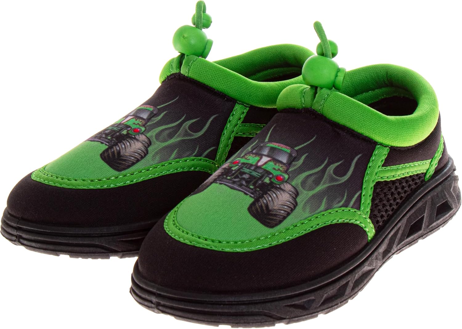 Toy Story Cars Boys Water Shoes Kids Sandals Lightning McQueen Woody Buzz Lightyear Monster Jam Grave Digger Pool Aqua Socks Bungee Waterproof Quick Dry 5-10 Toddler 11-12 Little Kid - Image 4