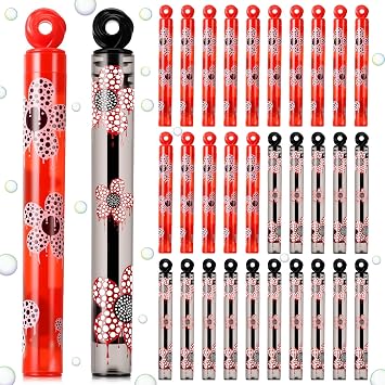 32 Pcs Strange Theme Mini Bubble Wands Red Carnivorous Bubbles Party Favors for Adult Summer Activity Birthday Gifts Carnival Goody Bag Stuffers Wedding Supplies