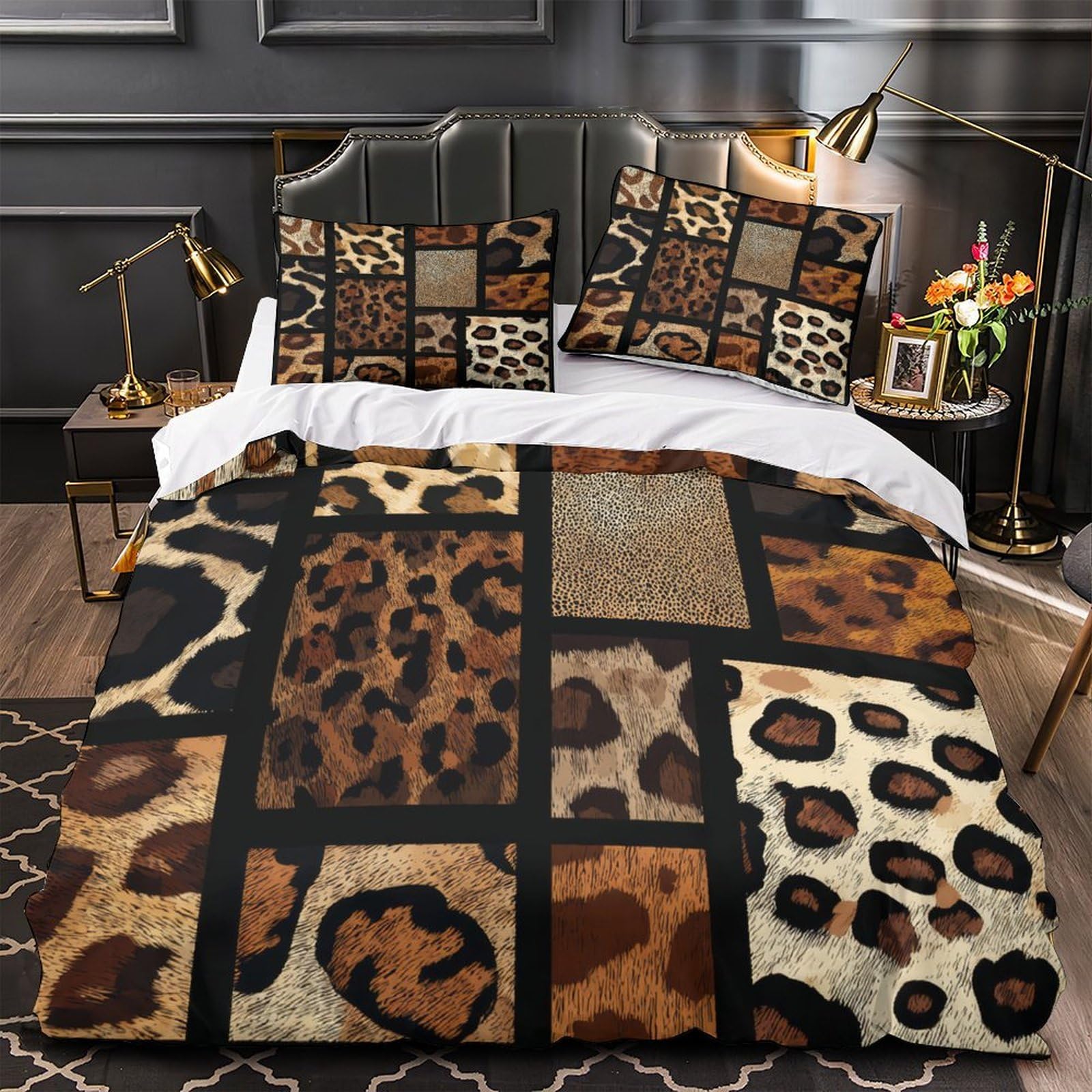 Parure de lit animal pour une ambiance wildlife chaleureuse en couple
