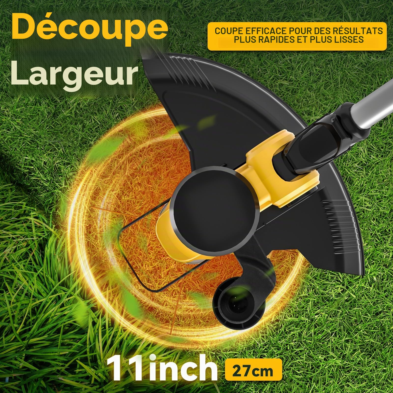 Débroussailleuse sans Fil Pliable pour Dewalt 20V (sans Batterie)