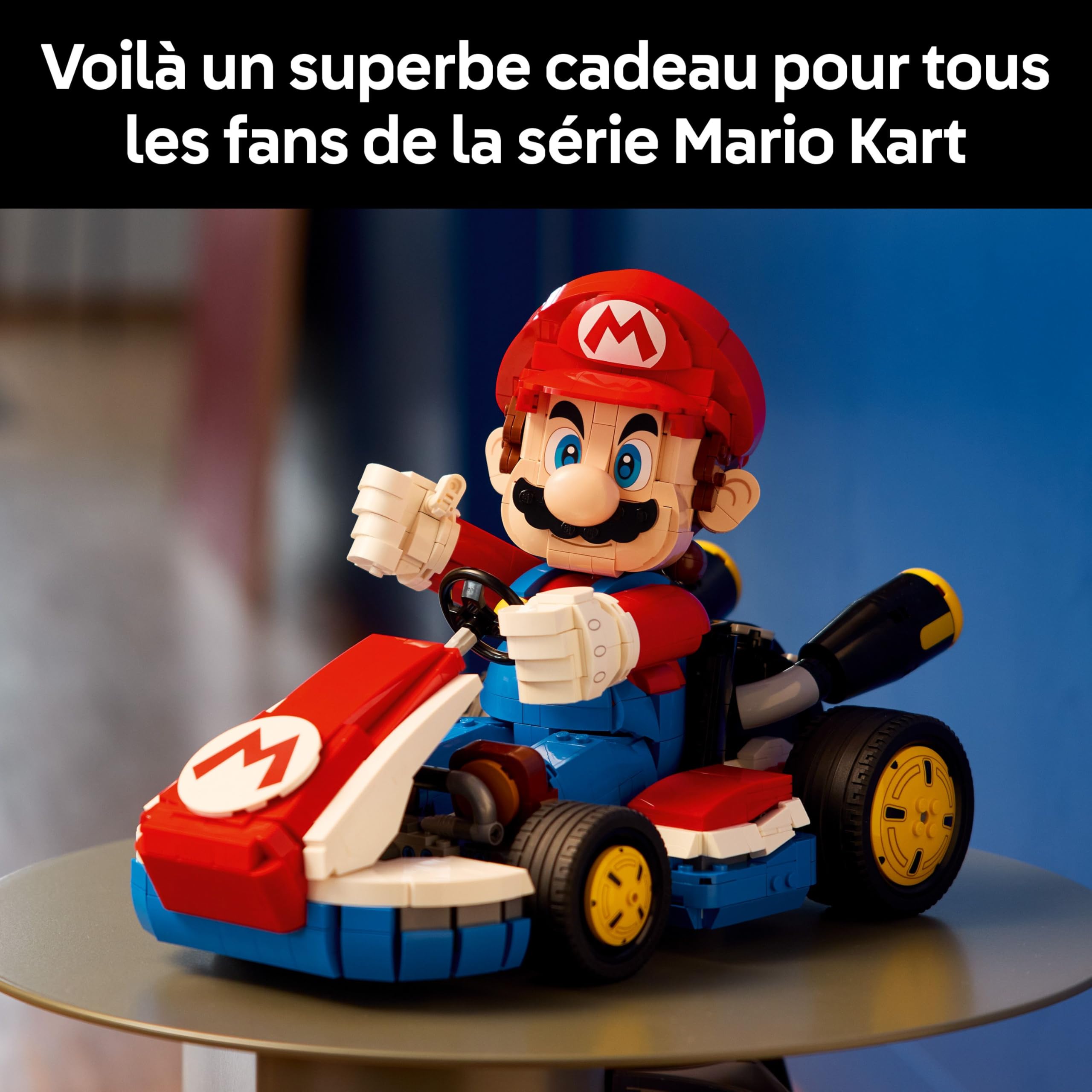 LEGO Mario Kart - Mario Et Kart Standard - Figurine Collector De Personnage Nintendo - Maquette De Voiture à Construire pour Fans De Jeux Vidéo - Cadeau pour Adulte 72037