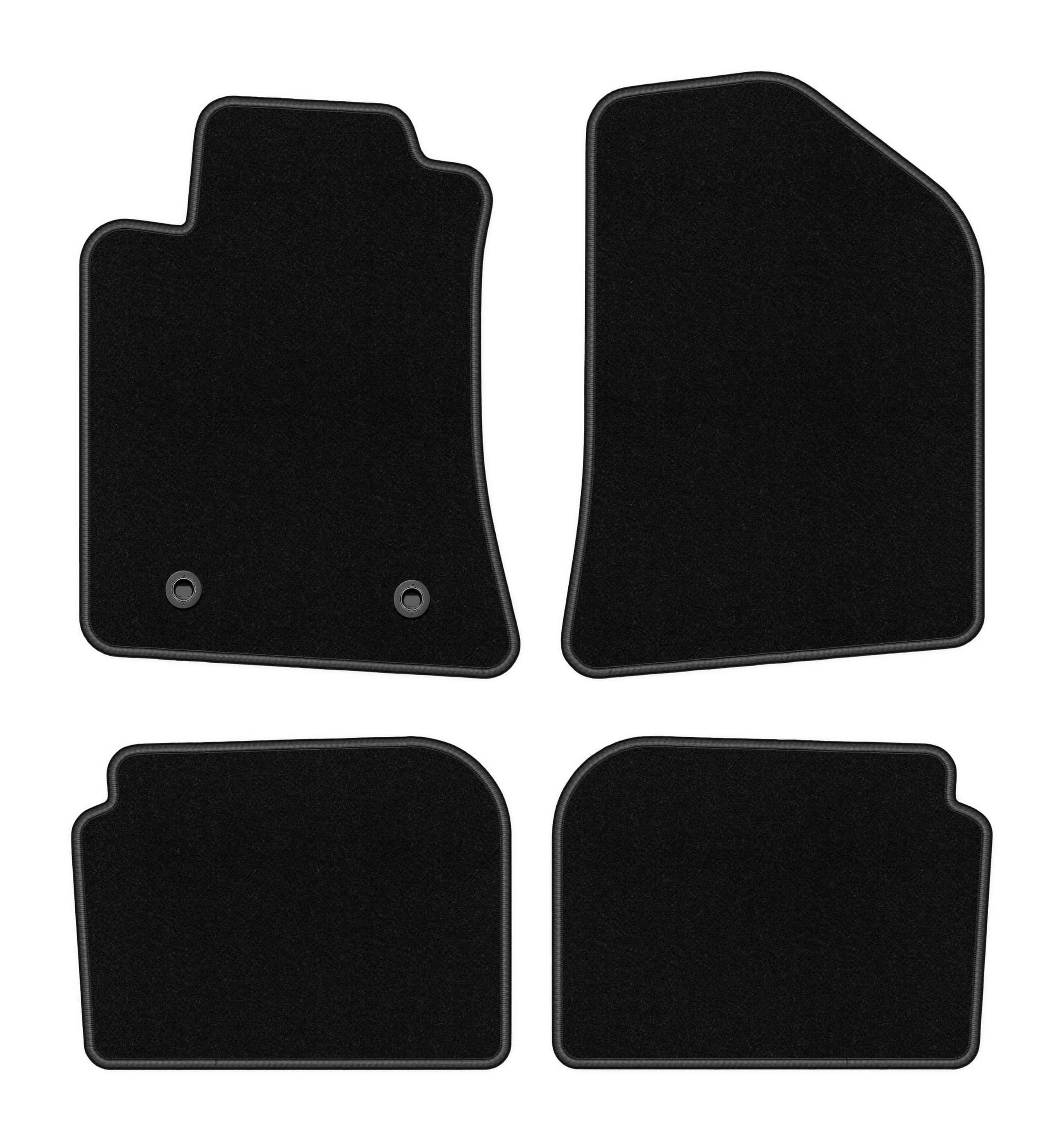 Alfombrillas de Coche de Terciopelo a Medida, compatibles con Toyota Avensis II T25 Familiar, liftback y sedán (2003-2009)