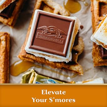 GHIRARDELLI Milk Chocolate Squares with Caramel Filling, Holiday Chocolate for Holiday Gifts and Stocking Stuffers, 5.32 Oz Bag