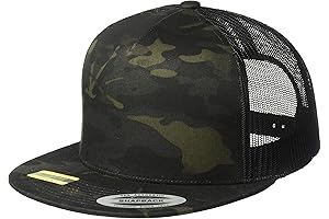 Yupoong Hats 6005 Alpha Black Flexfit Cap