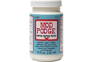 Mod Podge Waterbase Sealer, Glue, and Finish for Decoupage Paper (8-Ounce)