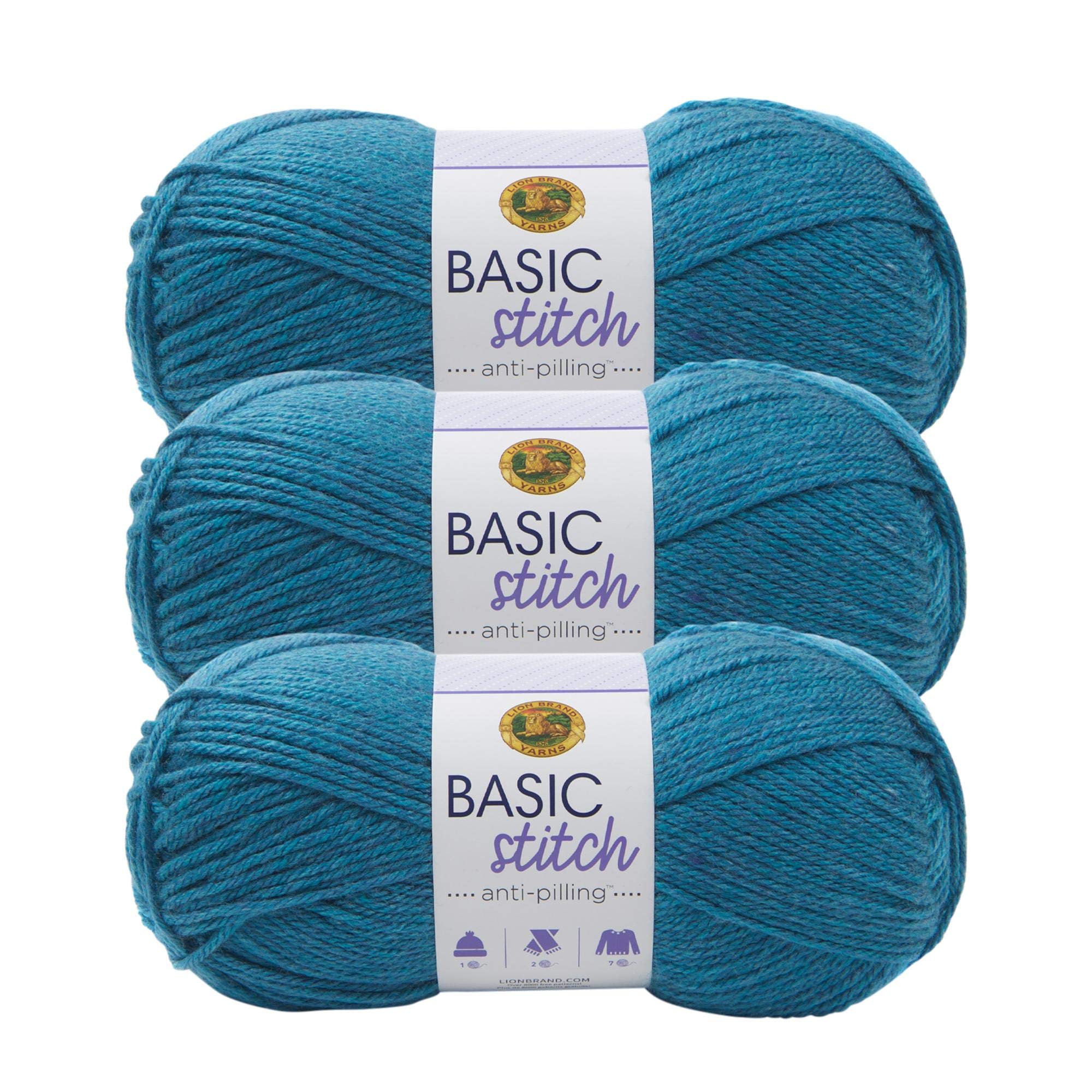 Fil anti-boulochage Turquoise Lion Brand | Laine de qualité supérieure pour tricot durable