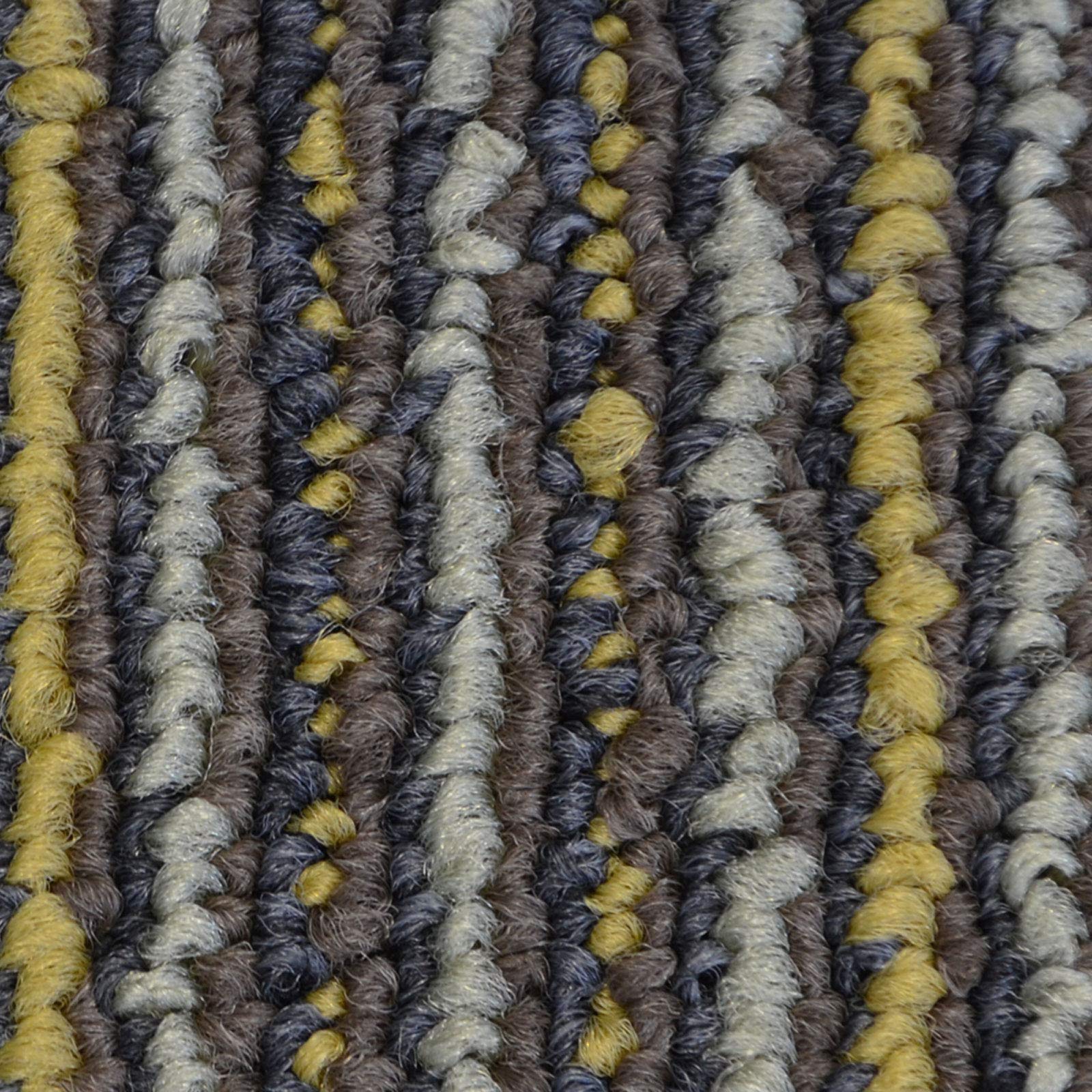 casa pura Design Teppichfliesen Linz 50x50 cm selbstliegend - 6 m² Set - strapazierfähiger Teppich Bodenbelag mit hochwertigem Schlingenflor - antistatisch mit Bitumen Rücken (Beige, 24 Stück)