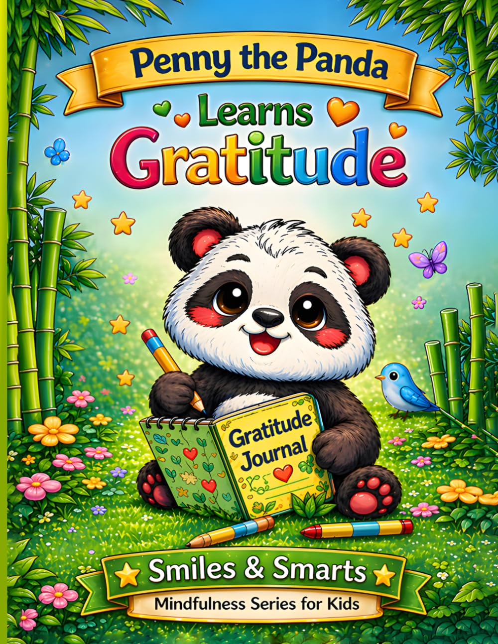 Penny the Panda Learns Gratitude: A Mindfulness Coloring & Activity Book for Kids Ages 4–8 (Smiles & Smarts Mindfulness Series for Kids)