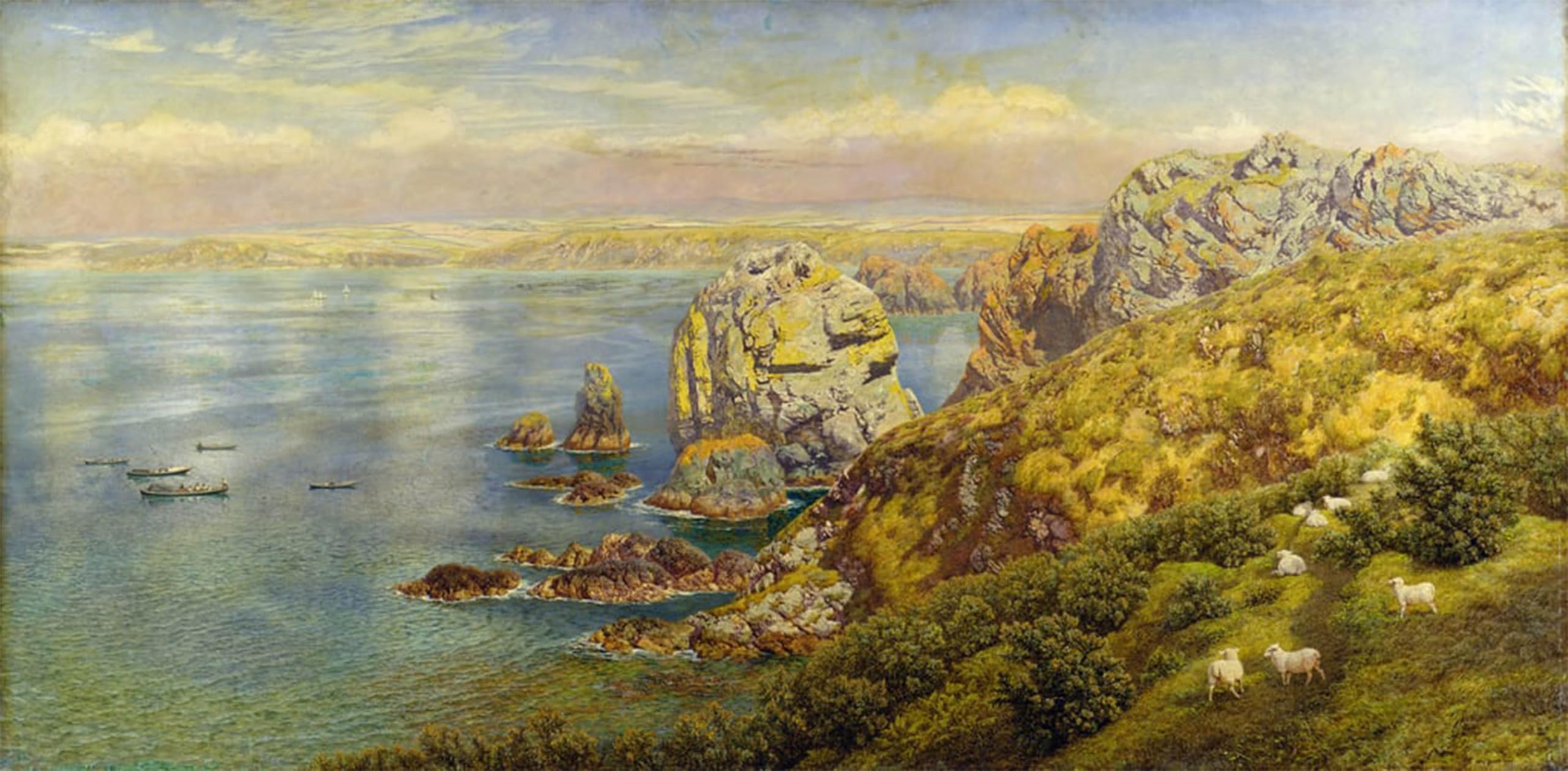 HRJUBWREE Retro Picture Art Painting Wall Poster Mount's Bayornwall by Brett Vintage Art Print for Home Decor 60x90cm