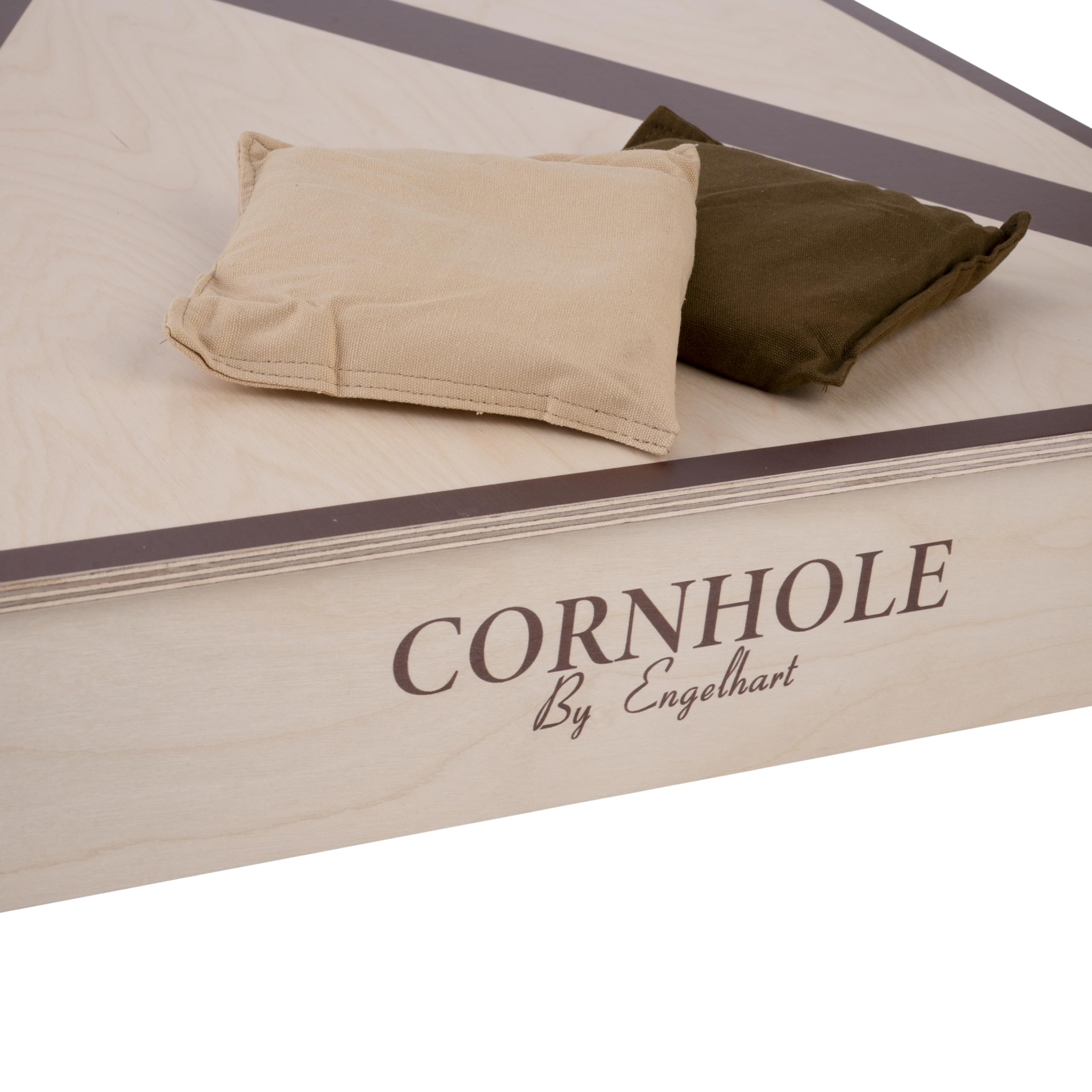 Engelhart – Cornhole in Legno 90 x 60 cm – Gioco di abilità da Esterno e Interno – Tavola in Legno massello – 8 Sacchetti Inclusi