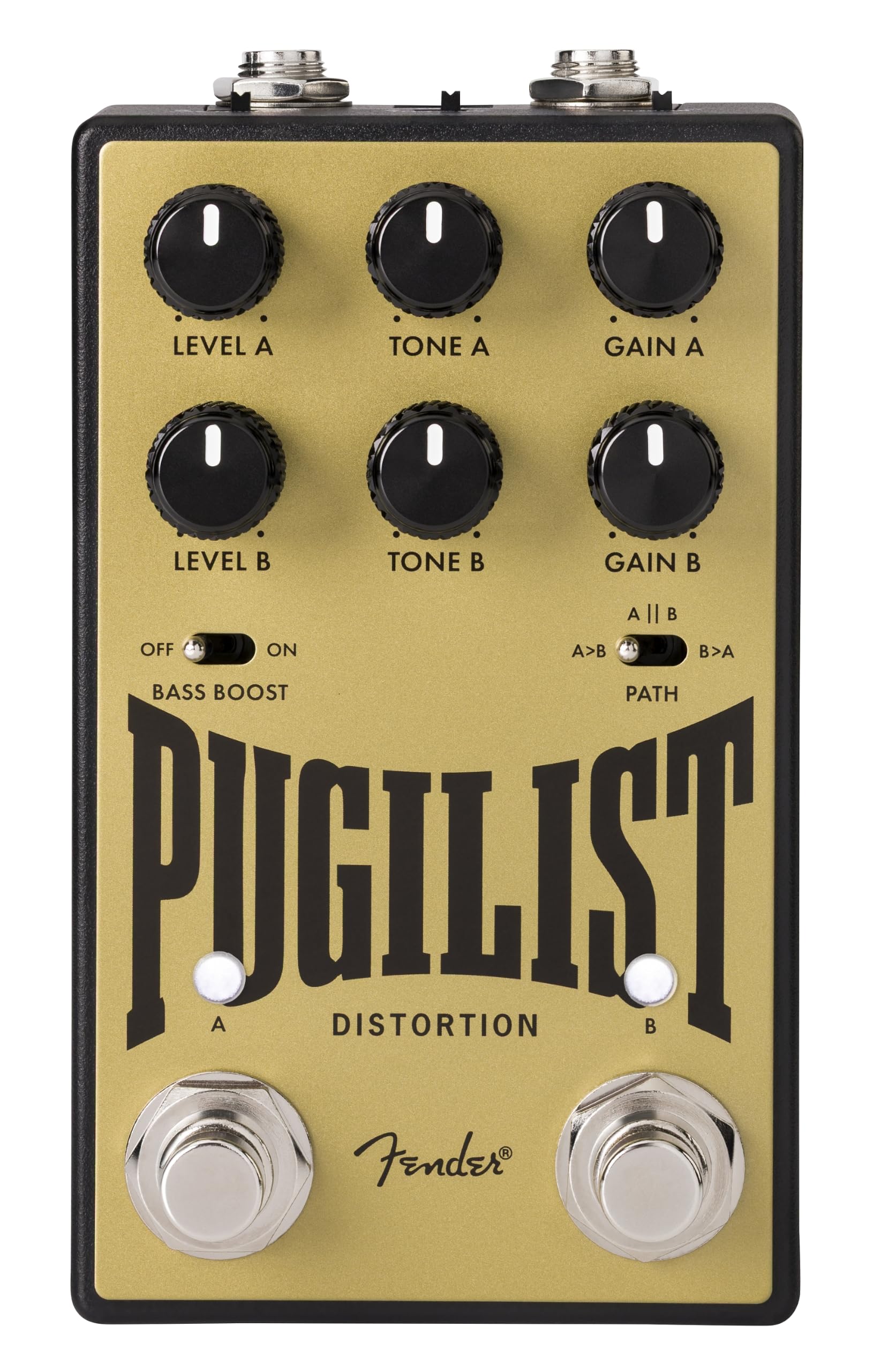 Fender Pugilist V2 Distortion - Pedale per effetti per chitarra, colore: oro