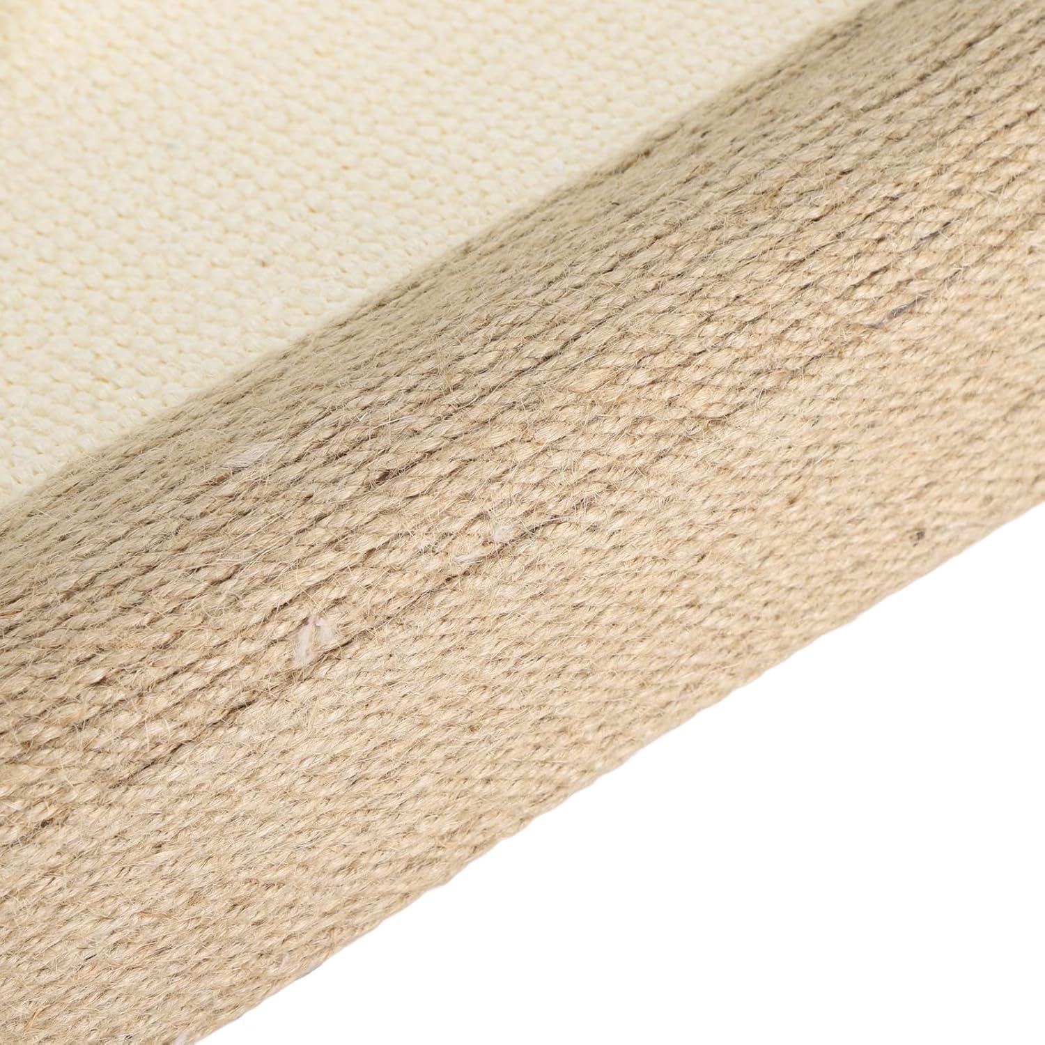 Extra Large Cat Scratcher Bed, Oval Sisal Scratching Lounge with Anti Slip Bottom, 24 Inch Natural Fiber Cat Scratching Bowl for Indoor Cats to Sleep and Play