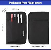 Vista 2 de Funda de diario para cuadernos Field Notes, funda de cuaderno de bolsillo para Moleskine Cahier de 3.5 x 5.5 pulgadas, funda de cuaderno