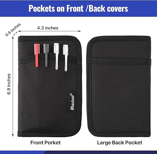 Miniatura 2 de Funda de diario para cuadernos de notas de campo, funda de bolsillo para Moleskine Cahier de 3.5 x 5.5 pulgadas, planificador de diario, cubierta de