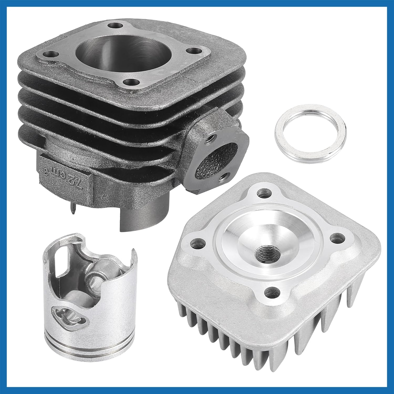 ATV Scooter Engine Parts Cylinder Big Bore Kit with Gasket and Piston for Yamaha Jog Vino 50 70CC Item Replacement