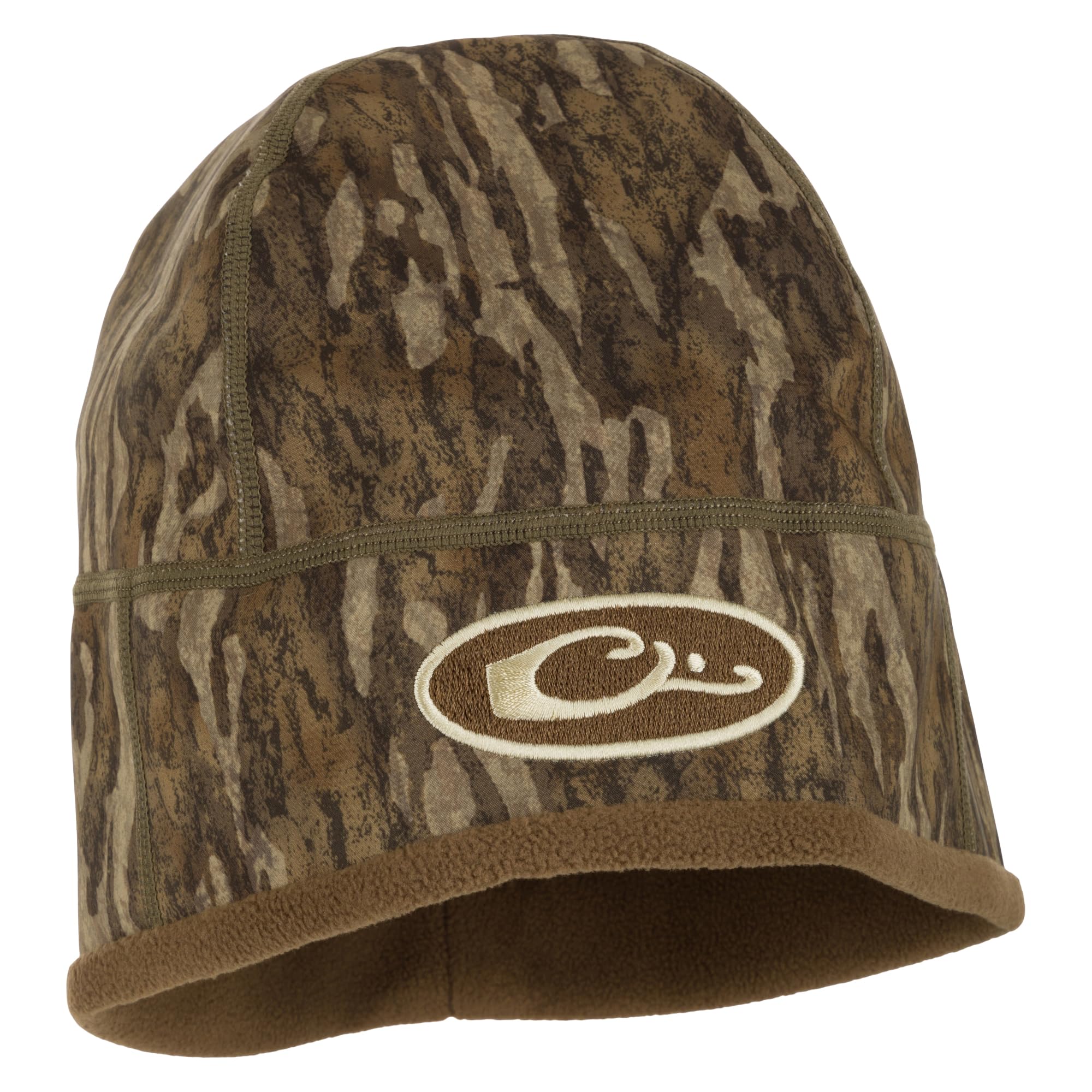 Drake Waterfowl MST Windstopper Beanie - Hunting Warm Cold Weather Windproof Unisex Camouflage Beanie Hat, One Size Fits Most