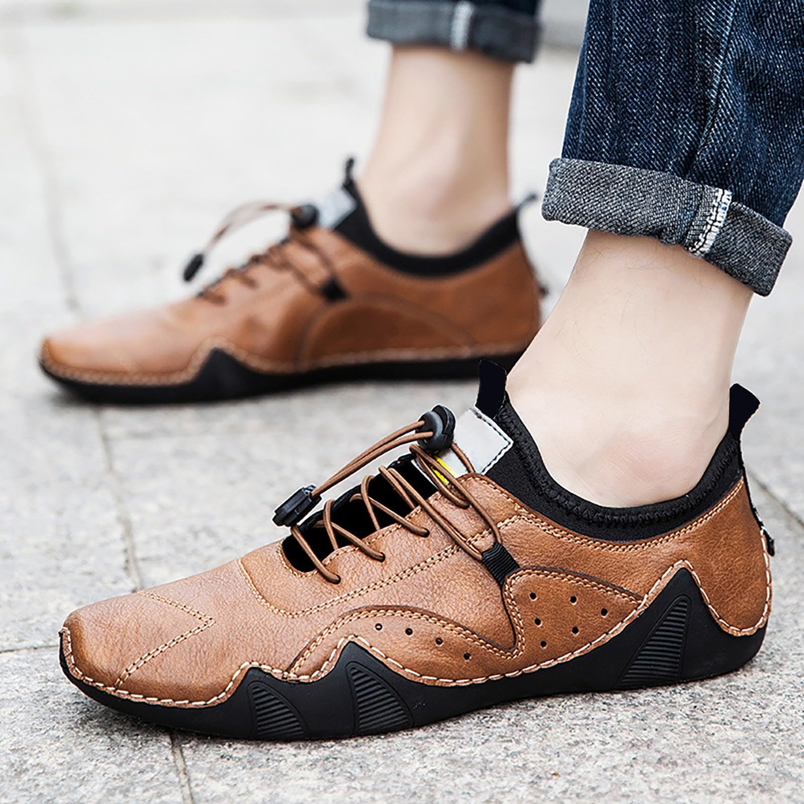 Generisch Botas de senderismo cálidas para exteriores, botas de esquí gruesas, botas de esquí para exteriores, compatibles con zapatos de moto, para hombre y invierno