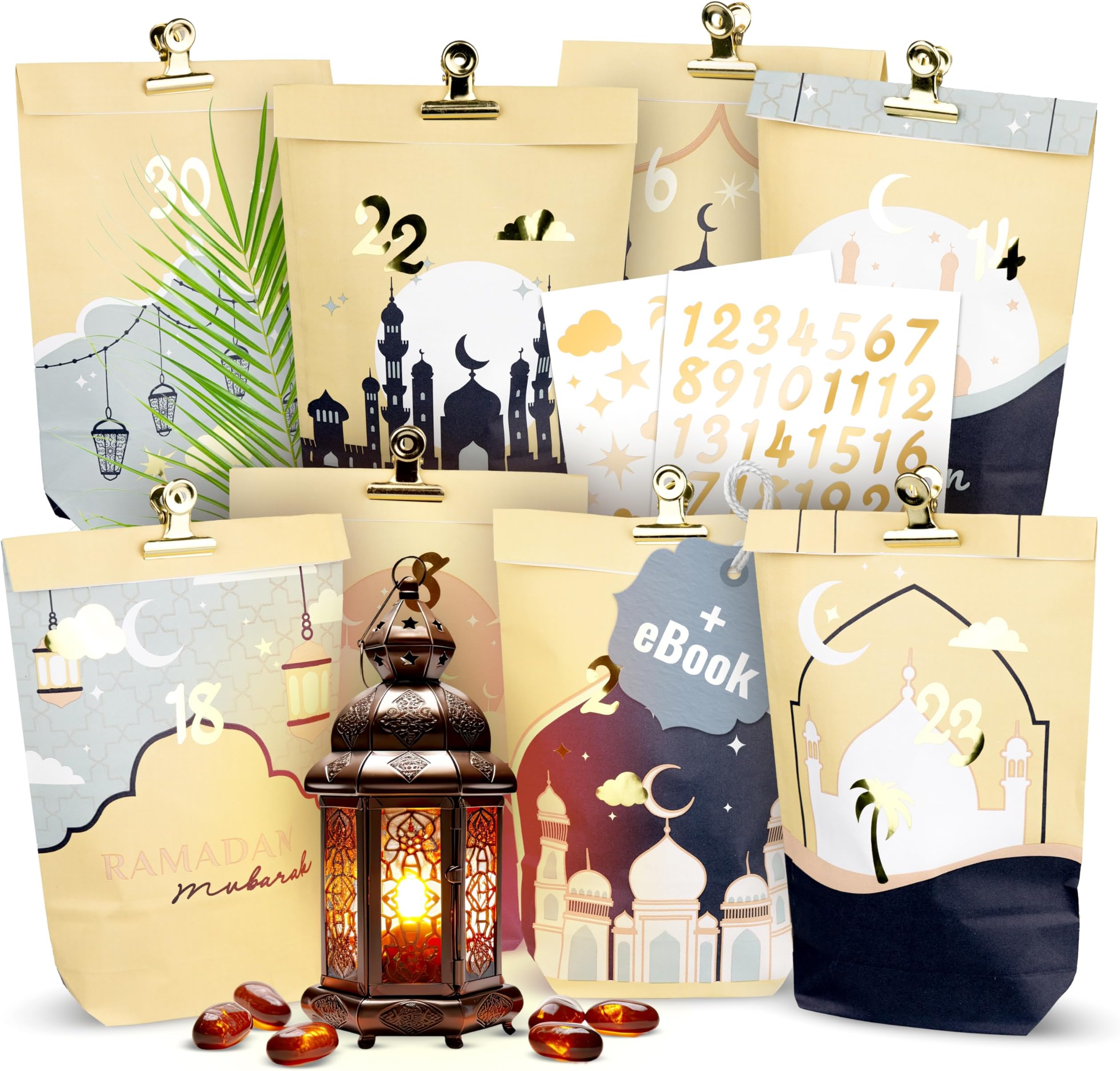 Lunarae Ramadan Kalender 2025 Set für Kinder - 30 orientalische