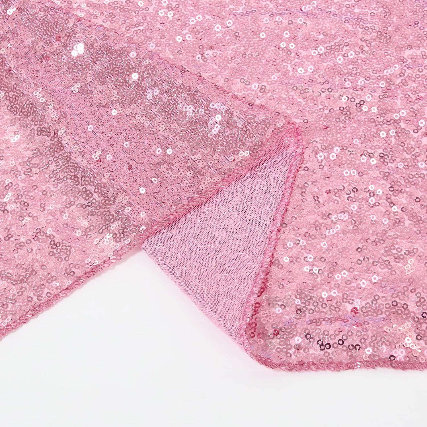 B-COOL Fuchsia Pink Sequin Table Runner 4Pack 12x72 Inch image 5