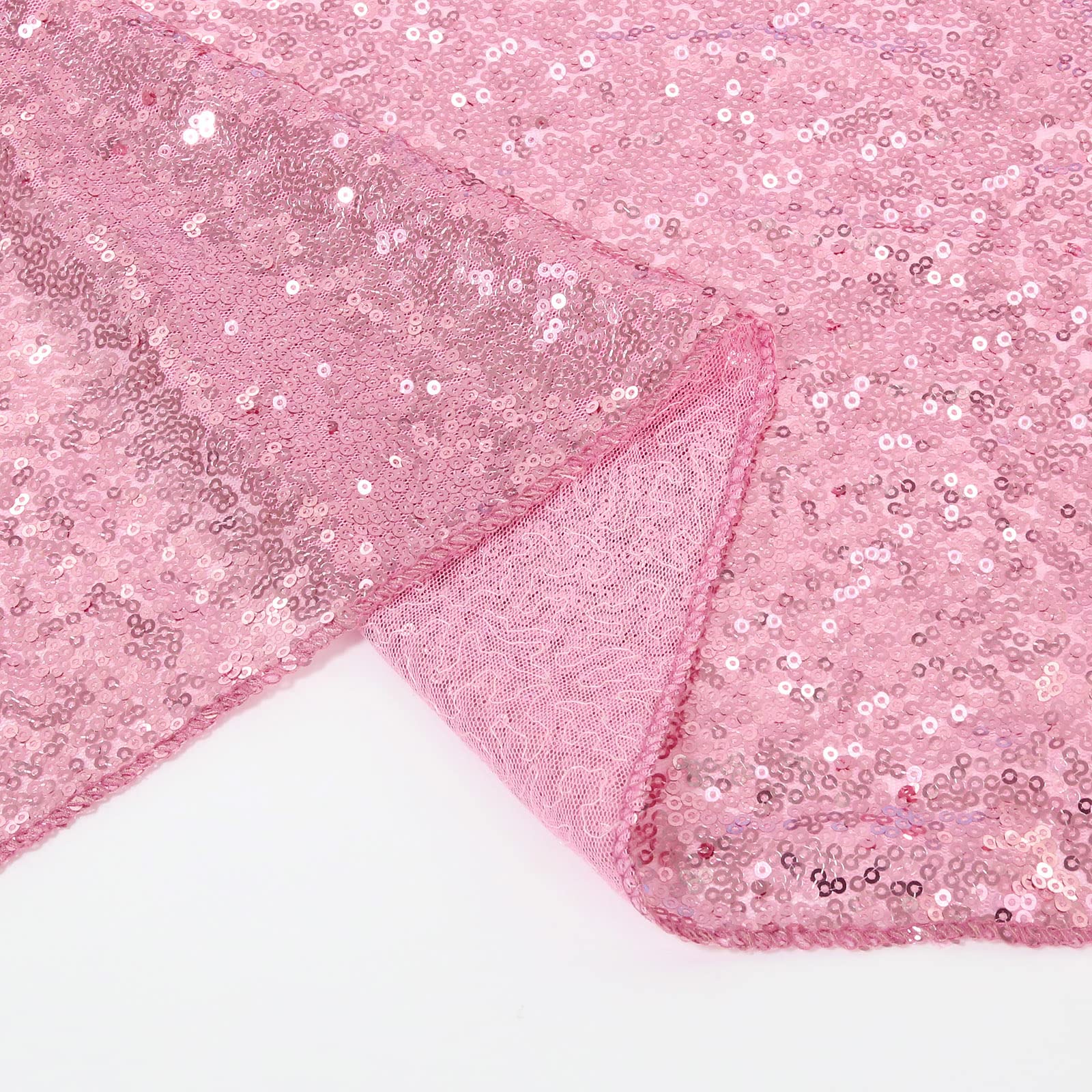 Glitzernder Pailletten-Tischläufer 30,5x183 Cm – Pink, Für Hochzeit, Geburtstag & Partys