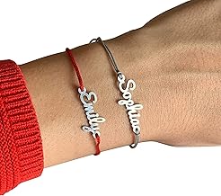 Personalised Name or Word Bracelet - Custom Engraved Stainless Steel Jewellery - Women's Gift, Birthday, Valentine's Day, Wedding, Birth, Commemoration