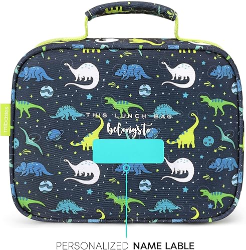 Miniatura 24 de mibasies Lonchera infantil para niñas pequeñas, bolsa de almuerzo aislada y reutilizable para la escuela, fresas surtidas, color rosa Surtido