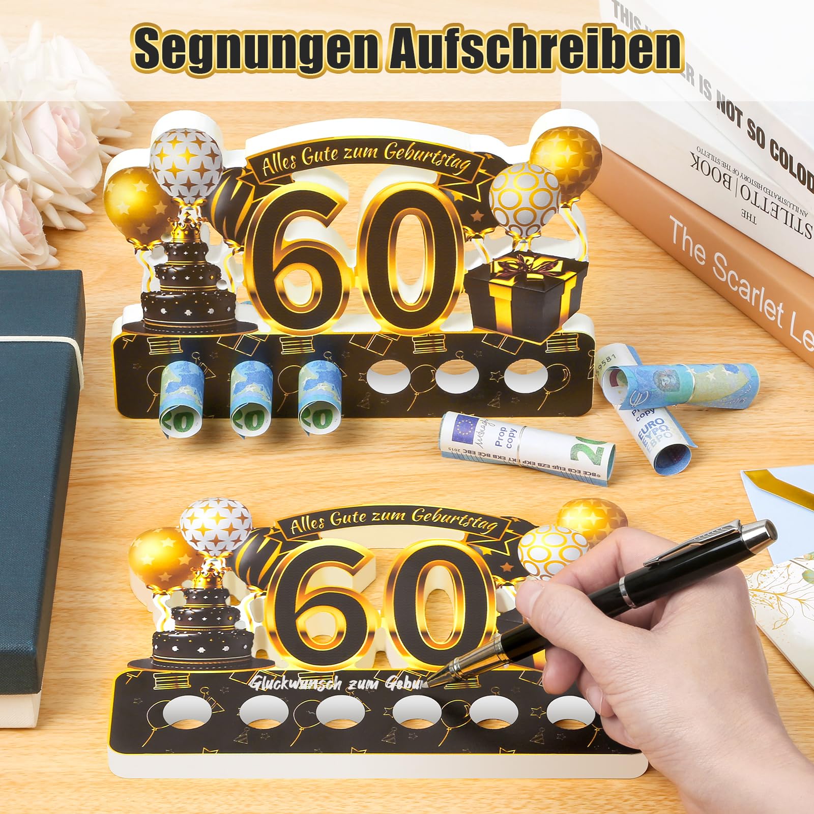 Sugeru Bijzondere verjaardagskaart 60 met envelop | 1965 vintage cadeau | 60ste verjaardag vrouw man | zestigste verjaardagsdecoratie grappig, geweldig cadeau-idee, chroniek, kaart, jubileum - DIN A5