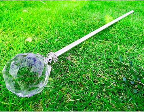 Miniatura 4 de BuLuBuLu Crystal Scepter - Varita mágica para regalar al día de la mujer, diseño de princesa de hada, cetro, para niños (blanco)
