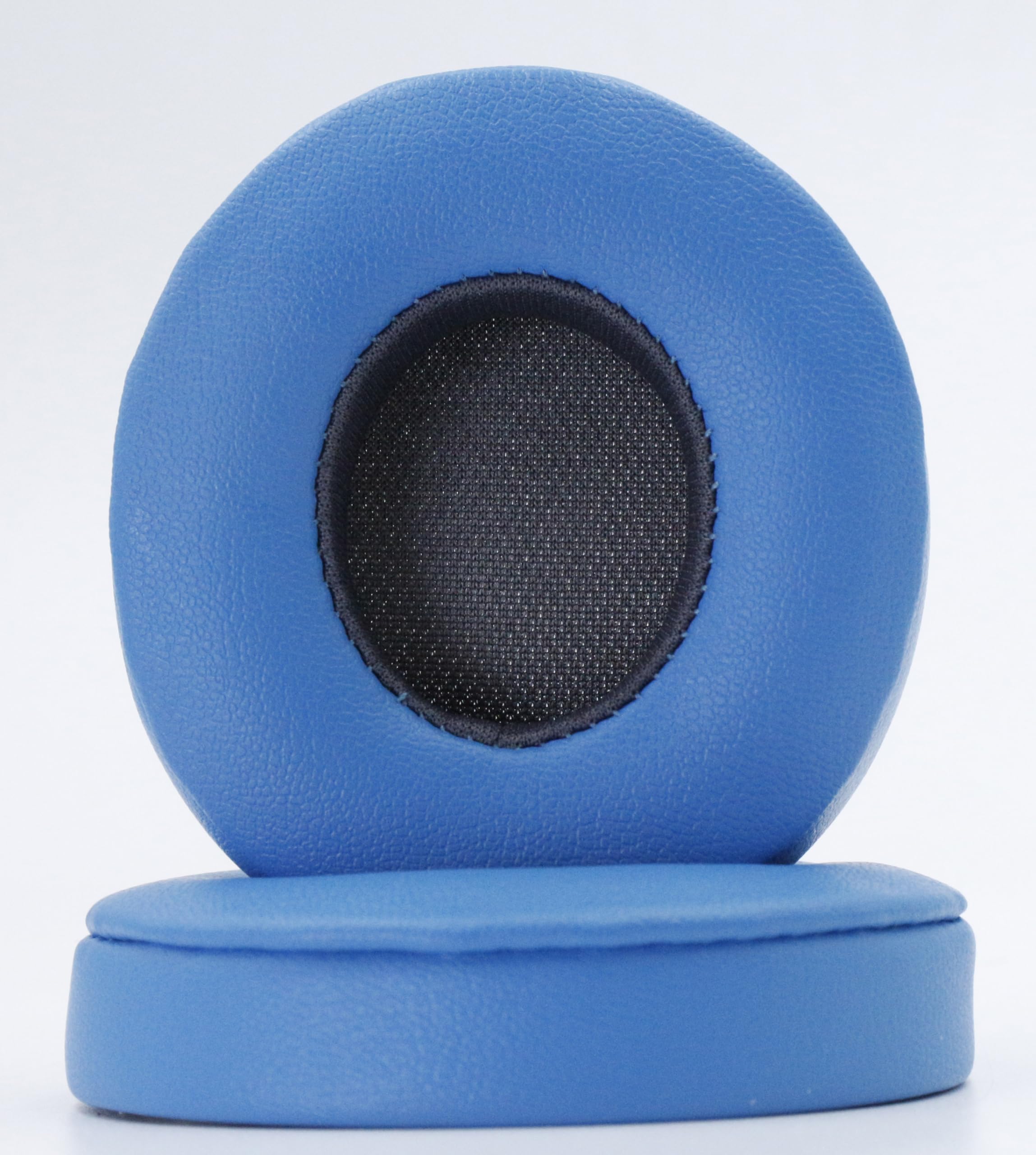 Replacement Ear Pads Compatible with Beats Solo3.0/Solo2.0 Wired Wireless Earphone Pads Soft Comfort Protein Leather Memory Foam Ear Pads (Electric Blue)
