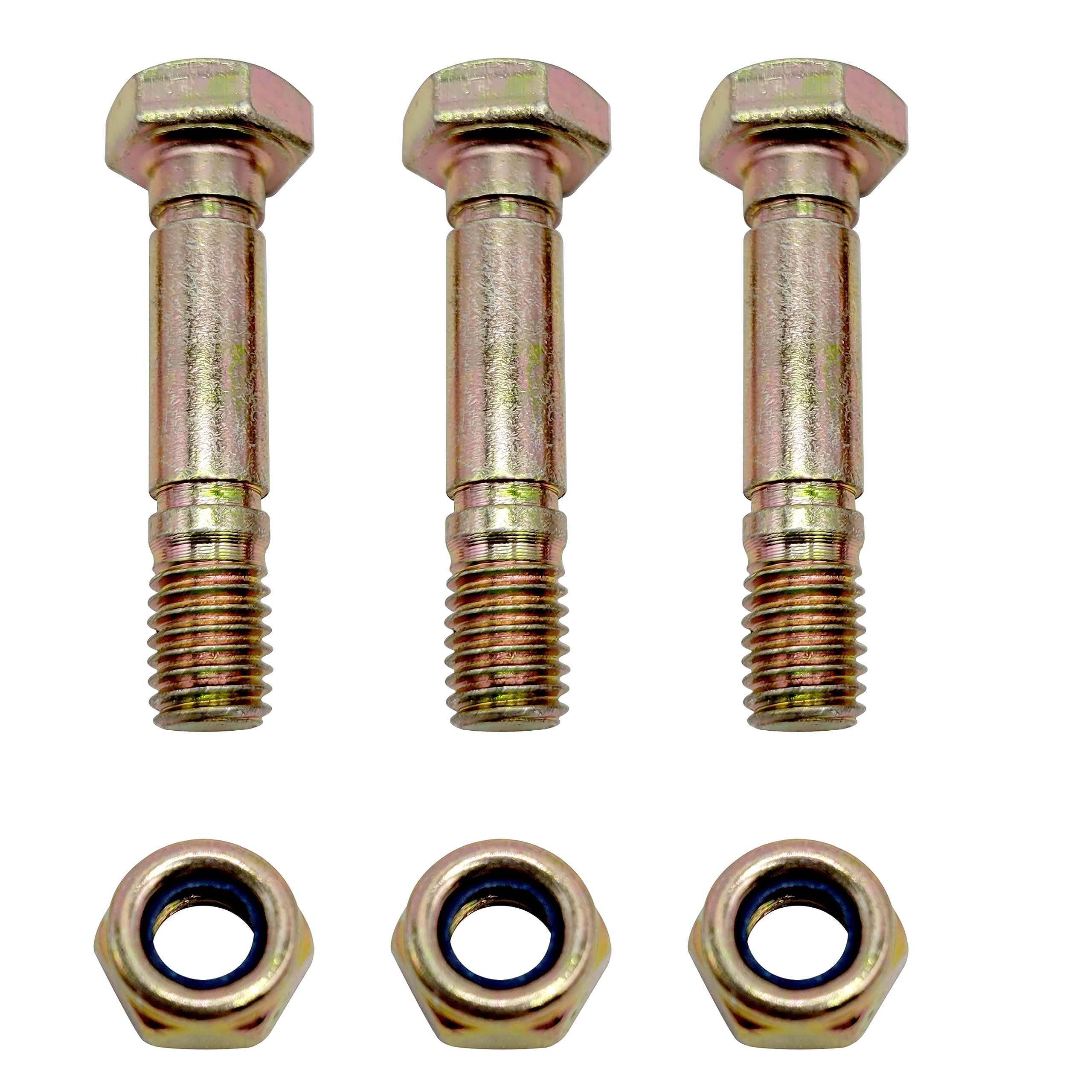 Missiscily 52100100 3PK Shear Pins and Nuts Replacement for Ariens ST24E, ST24ET, ST24DLE, ST24LE, ST26DLE Snowblower