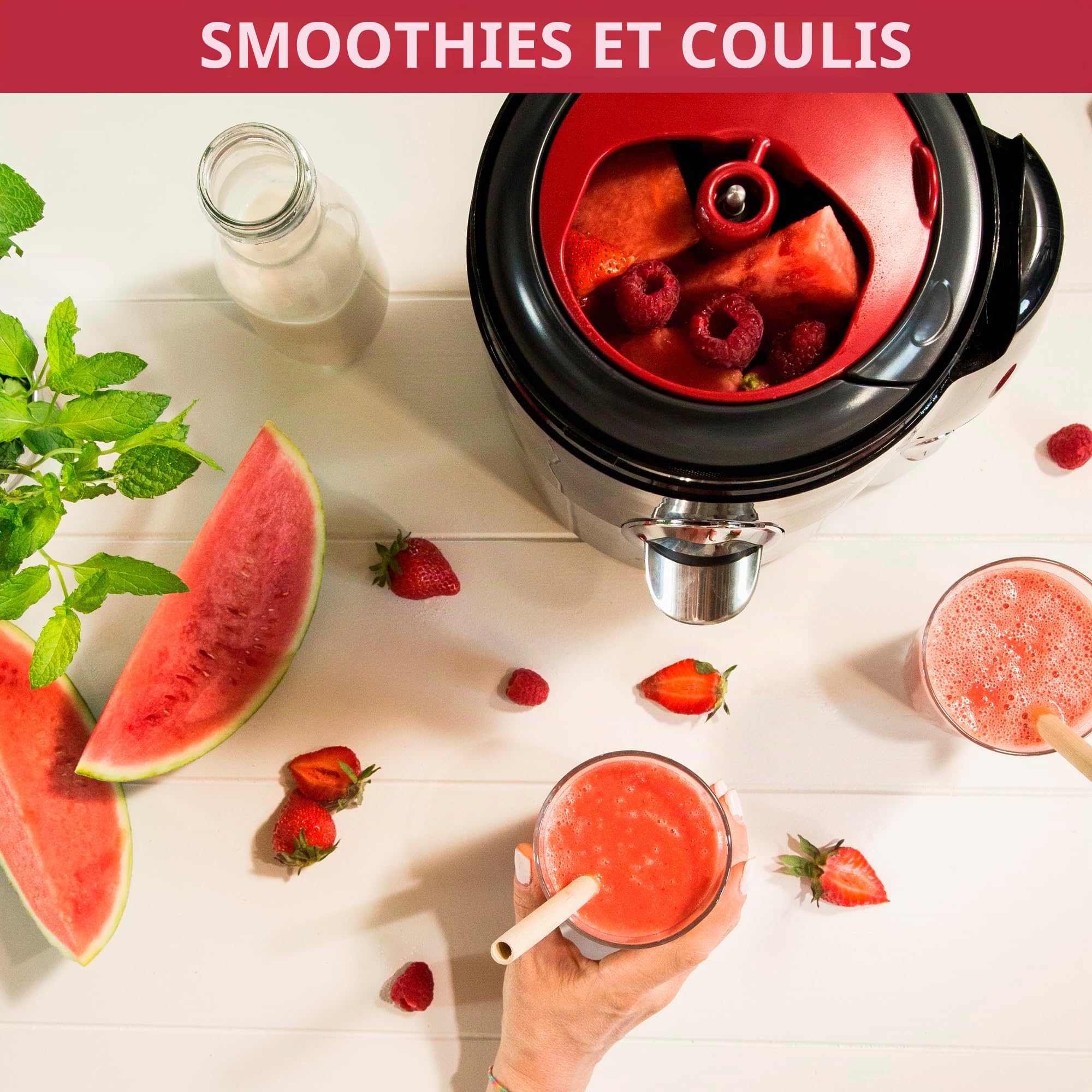 Magimix Extracteur de Jus Multifonction 5-en-1 - Juice Expert 5 – Presse-Agrumes, Extracteur à Froid, Coupe-Légumes & Spiraliseur, Ultra-Silencieux, Fabriqué en France, Noir