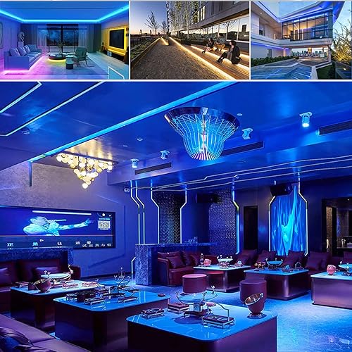 Miniatura 5 de CREAUV Tira de luces LED de neón de 164 pies 164ft 12 V CC luces de neón flexibles para dormitorio habitación decoración al aire libre adaptador de