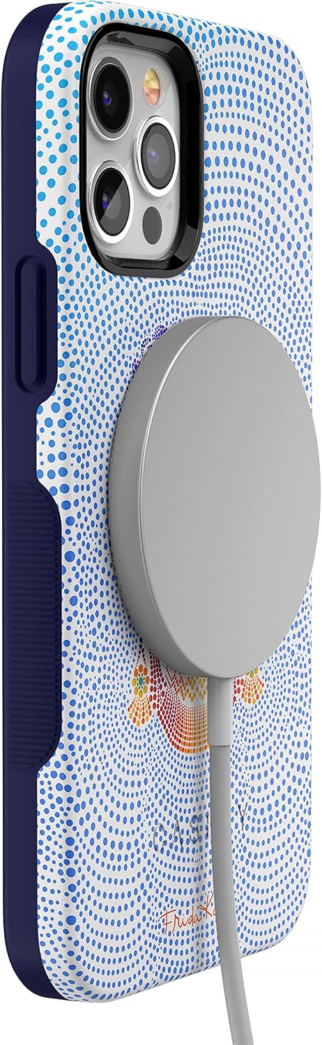 Casely iPhone 12 Pro Max Case | Vida y Muerte | Frida Kahlo Dotted Skull | Bold Protective Design | Compatible with MagSafe