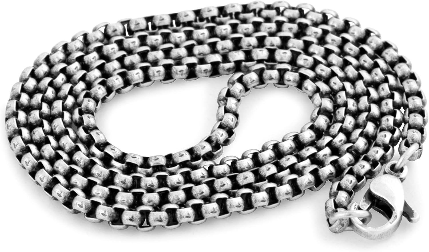 Akitsune Malleum pendant incl. 35.43 inch chain | Necklace Women Men's Stainless Steel Hammer Mjölnir Thor - Silver Matte Black Gold