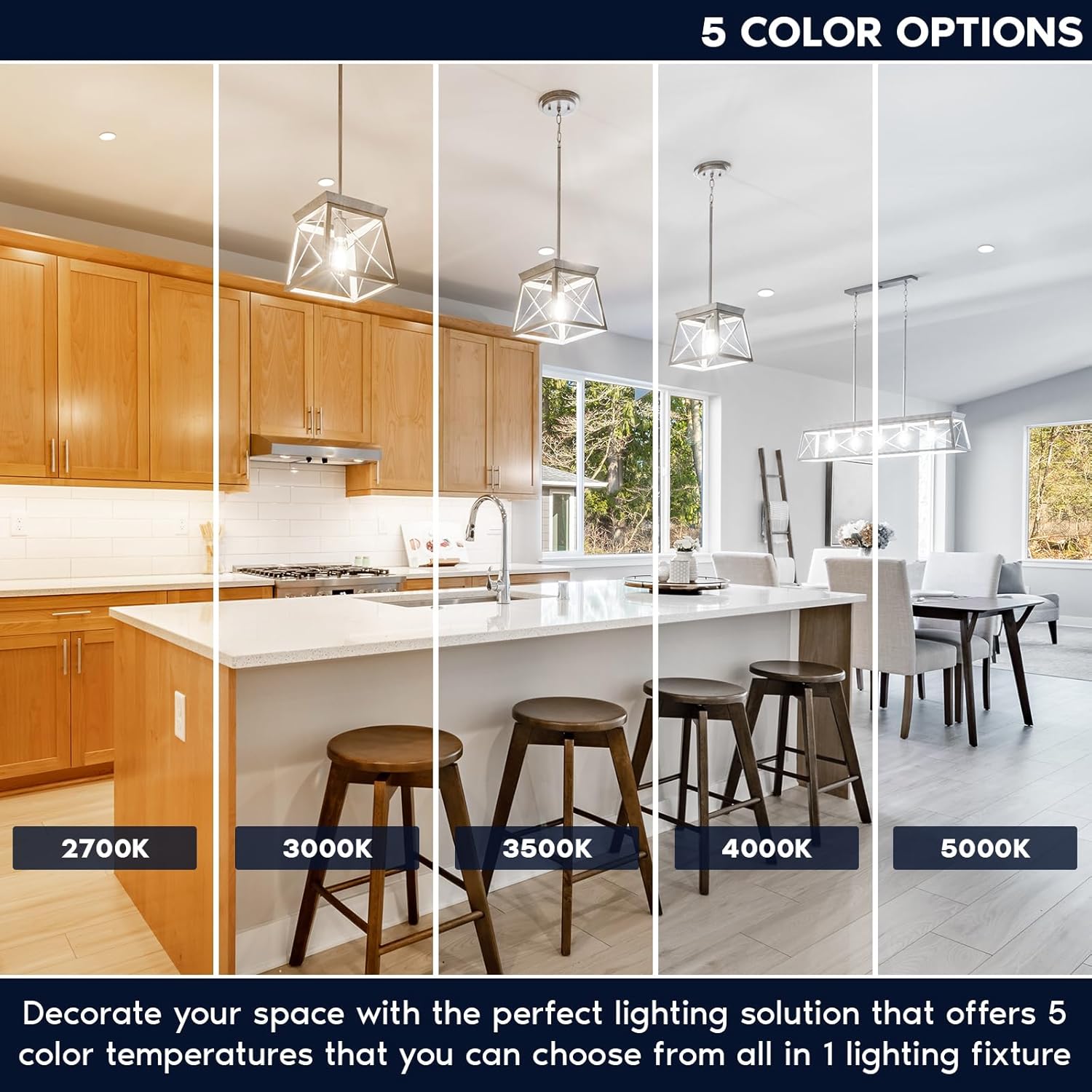 LUXRITE 4 Inch LED Regressed Trimless Spotlight, Push N’ Lock, 5 CCT Selectable (2700K-5000K), 25W, 1950 Lumens, CRI 90, Dual Dimming (0-10V/Triac), 120-277V, ETL Listed, Damp Rated, Round