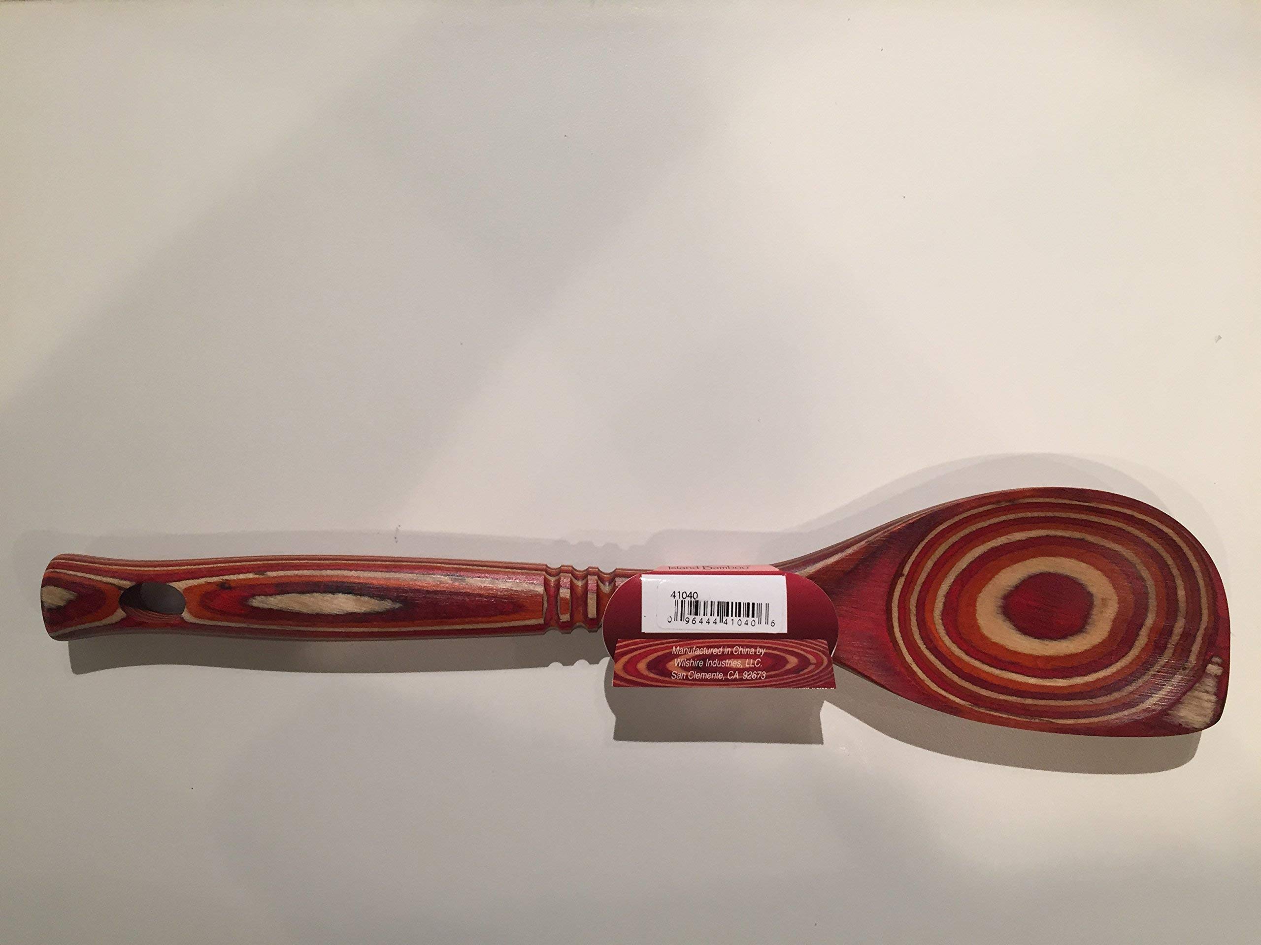 Island BambooRed Pakka Corner Spoon, 1 EA