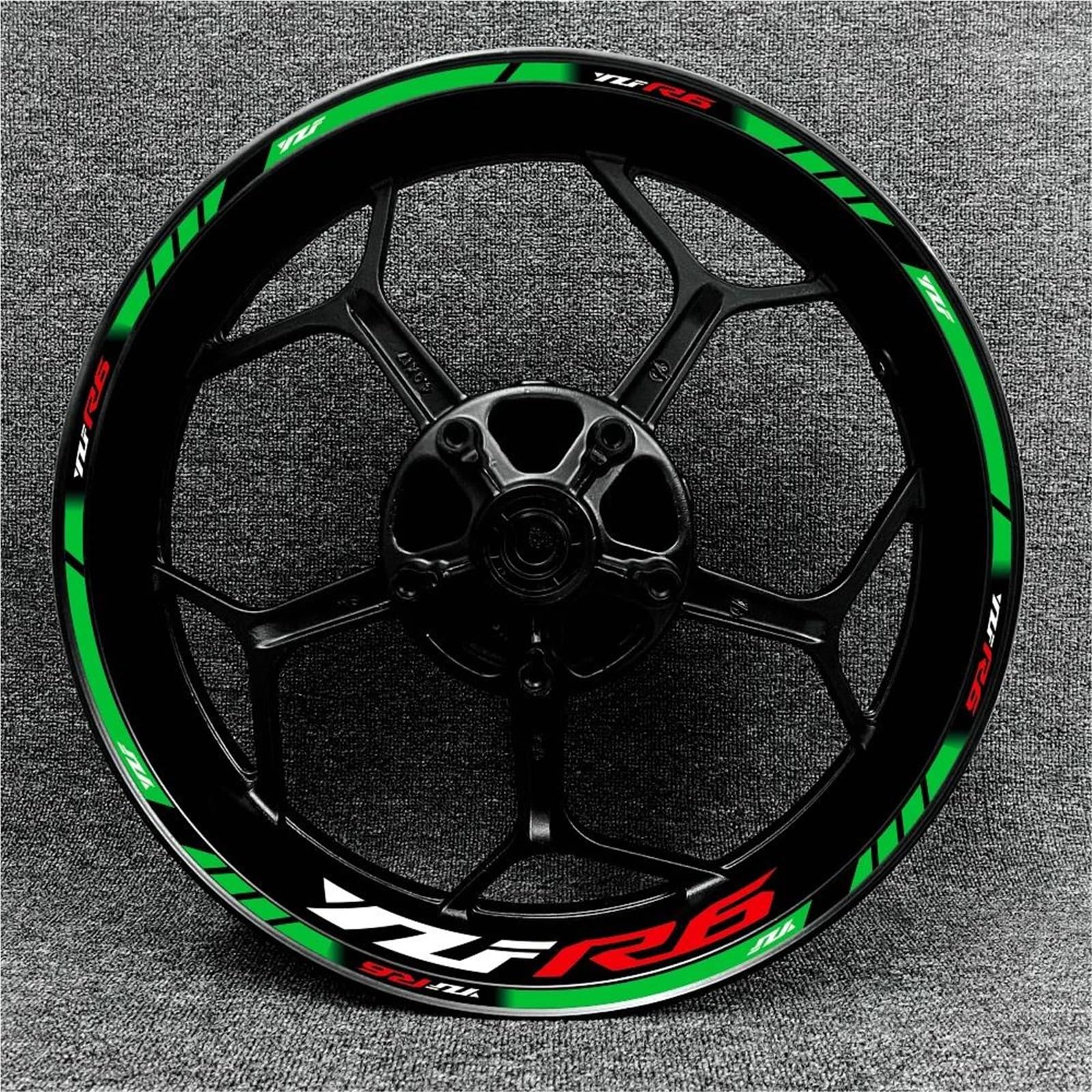 Wheel Stickers Motorcycle Rims Wheels Stickers for YZF R6 YZF-R6 YZFR6 17 Inch Wheel Reflective Waterproof Strips Decals Rim Reflective Decal