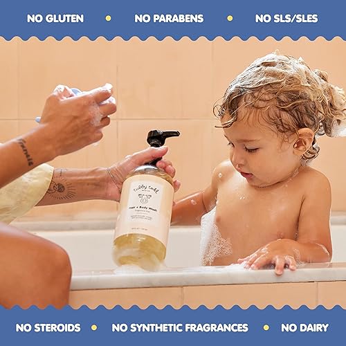 Miniatura 6 de TUBBY TODD Gel de baño y cabello - Champú para bebés y gel de baño - Bebé suave y natural para recién nacidos, bebés y niños pequeños - No tóxico e
