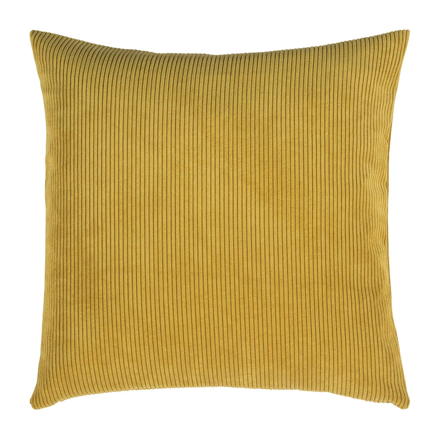 Pad - Kissen, Kissenhülle, Zierkissen - Casual - edle Cordoptik - 40 x 40  cm - Farbe: Gelb