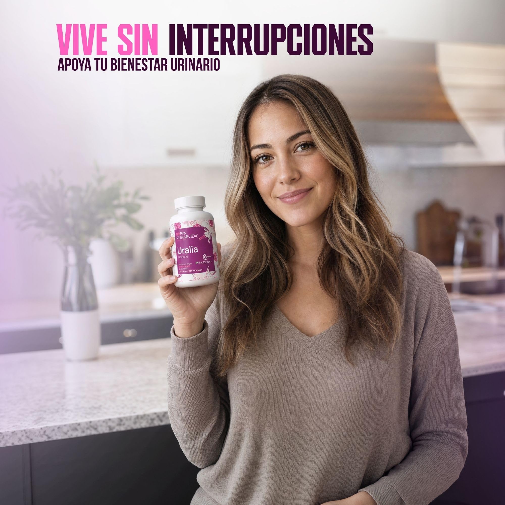 Life Pro Pura Vida Cranberry Uralia 180 gélules végétaliennes - pour la cystite et les voies urinaires - Formule naturelle à base de D-mannose, de canneberge et de vitamine C - Gélules végétaliennes