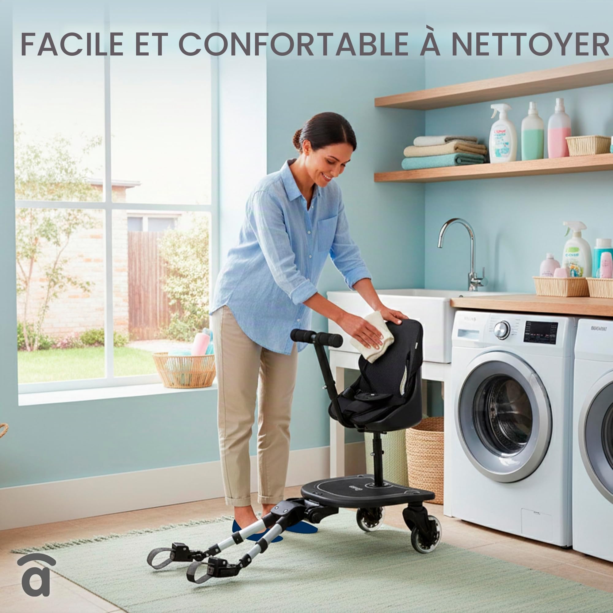 BUGGY BOARD Chaise de passage avec siège, Polyuréthane, multicolore