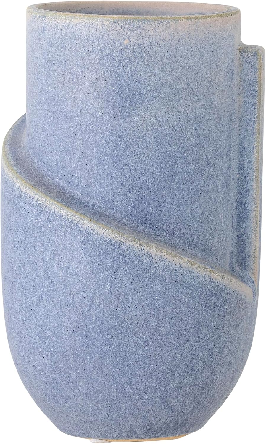 Bloomingville Norbert Vase, Blue, Stoneware, Diameter 11.5 x Height 18.5 cm